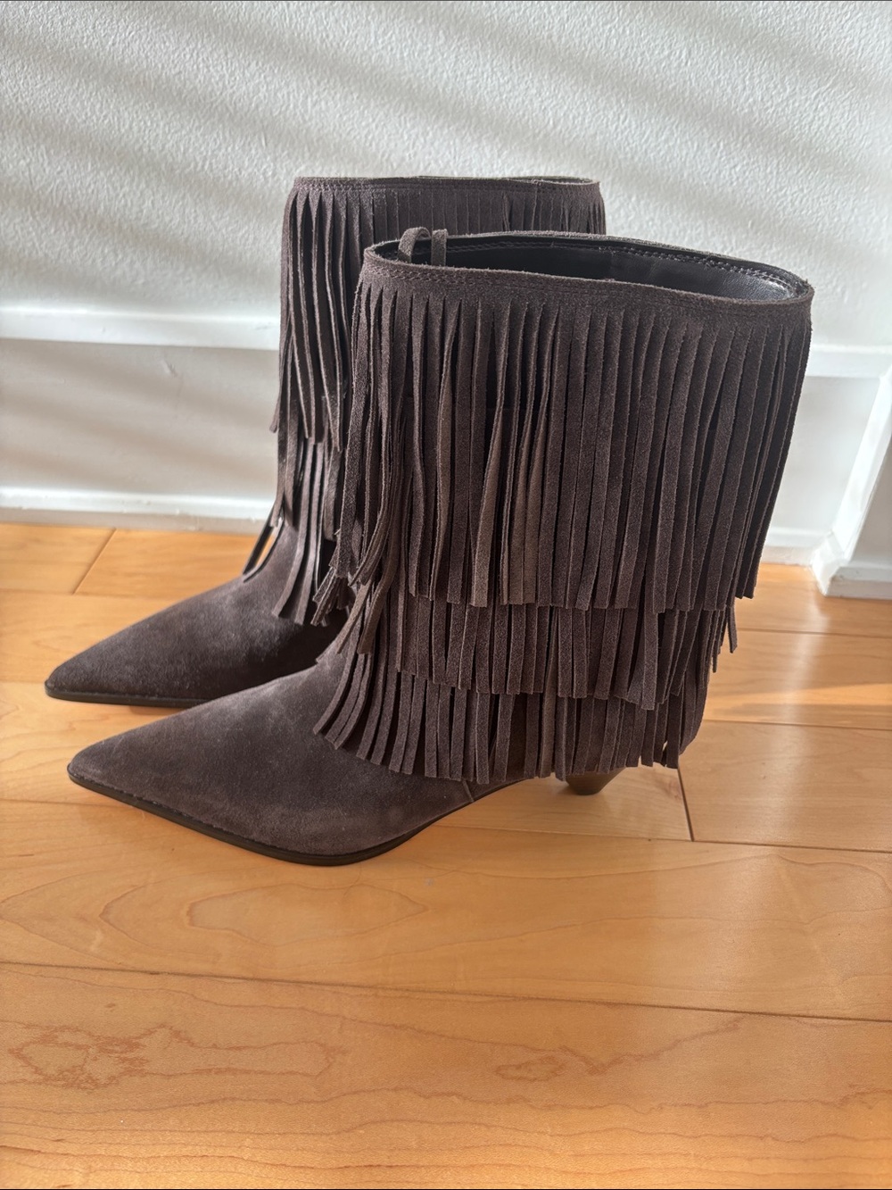 Michael Kors Jayla fringe boot in chocolate brown